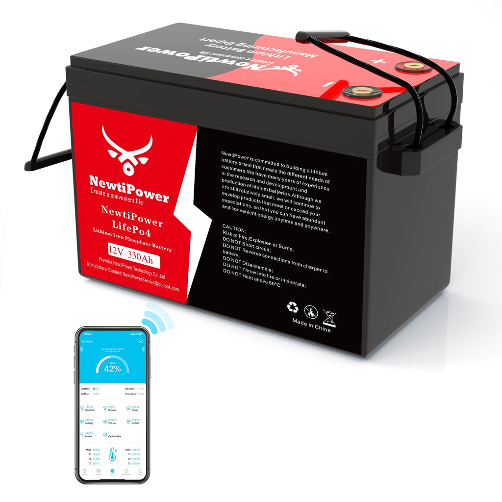 12V 330Ah LiFePO4 Battery with 200A BMS Y1784
