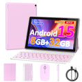 10 inch Android 15 Tablet 8GB RAM 32GB ROM Tablet PC with Keyboard Case Mouse Stylus X948825