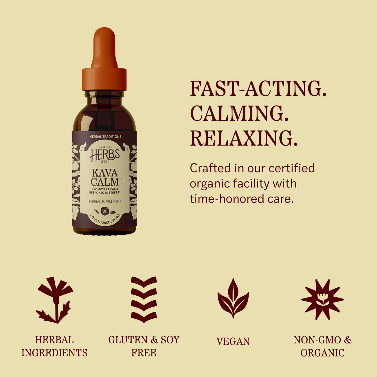 Kava Calm Liquid Extract 1 fl oz P795