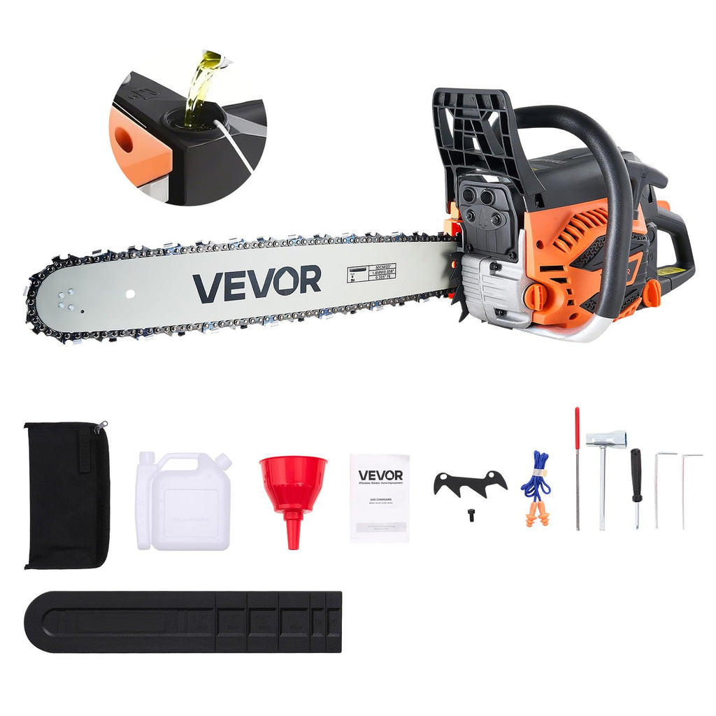 20 Inch 62CC Gas Powered Chainsaw K933404