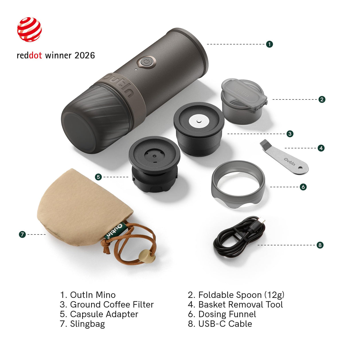 Portable Electric Espresso Machine with Self-Heating Y564579