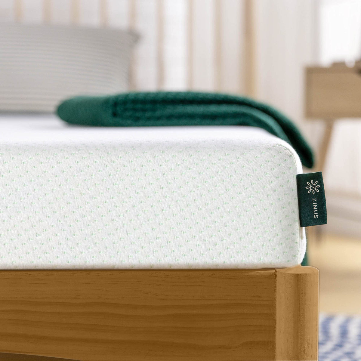 5 Inch Memory Foam Mattress, Twin, Medium Firmness, White D926350
