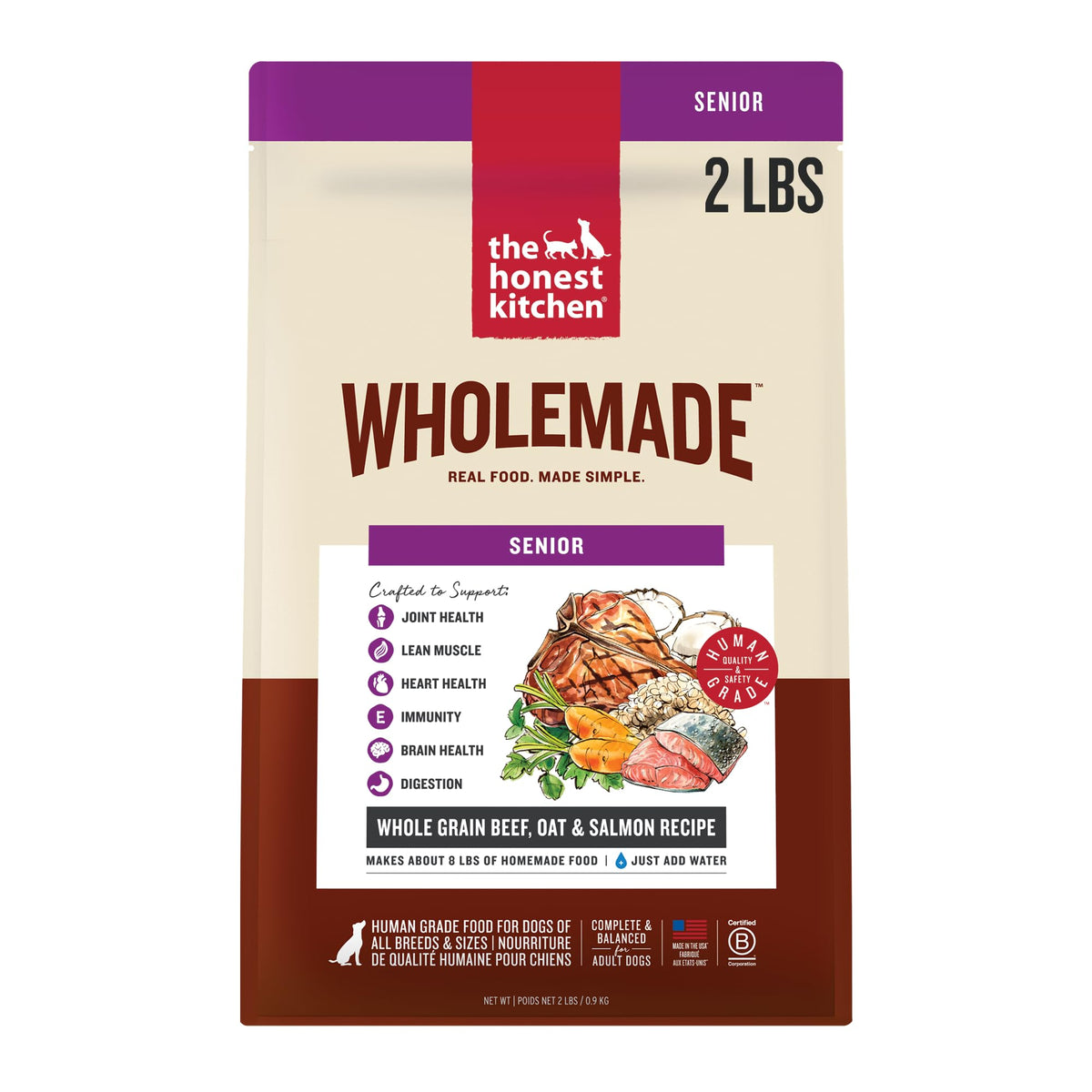 Whole Grain Senior Dog Food 2 lb Bag E677