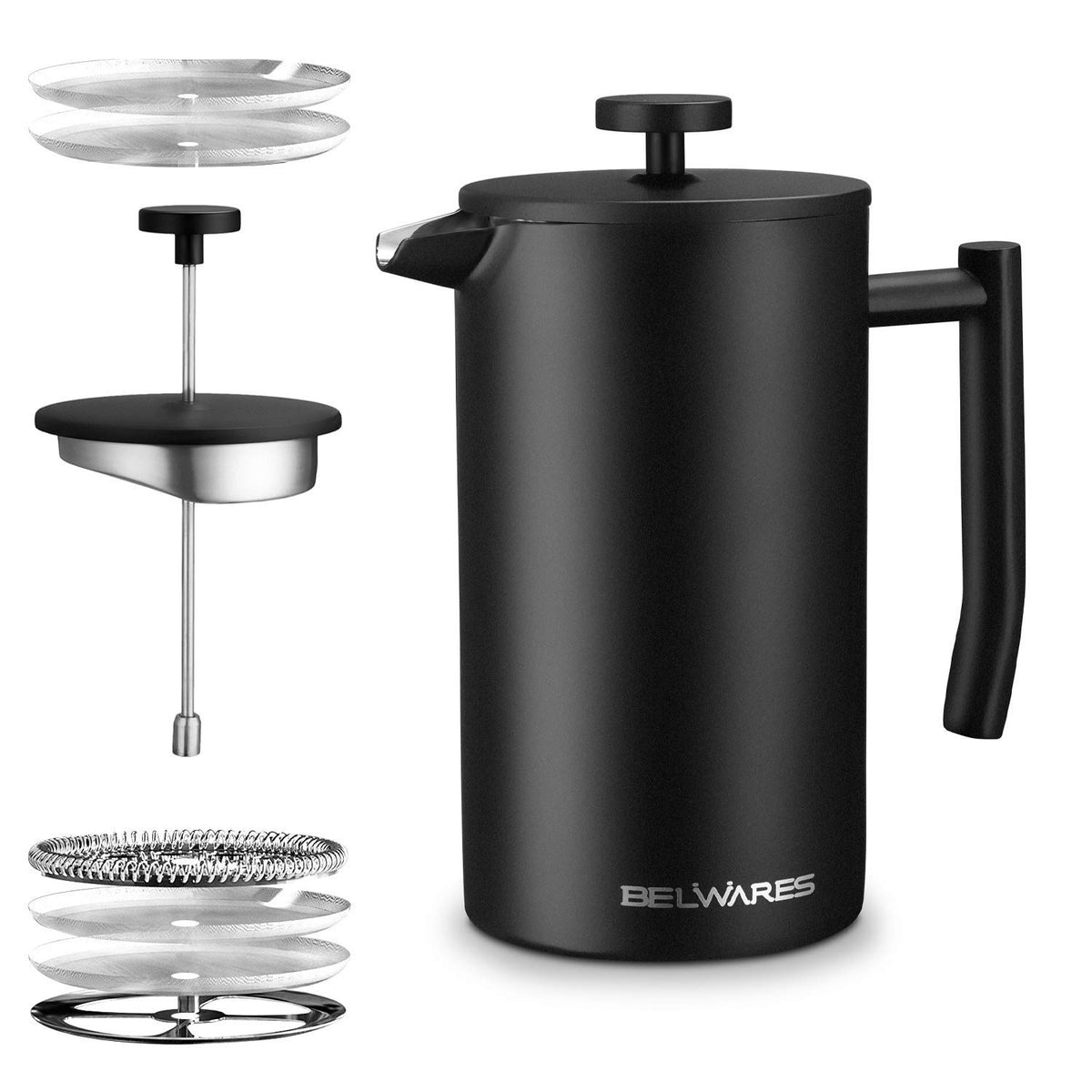 34oz Insulated Stainless Steel French Press M6964