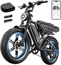 Electric Bike 48V 15Ah Battery 1500W Peak Motor 20 4.0 Fat Tire W39894