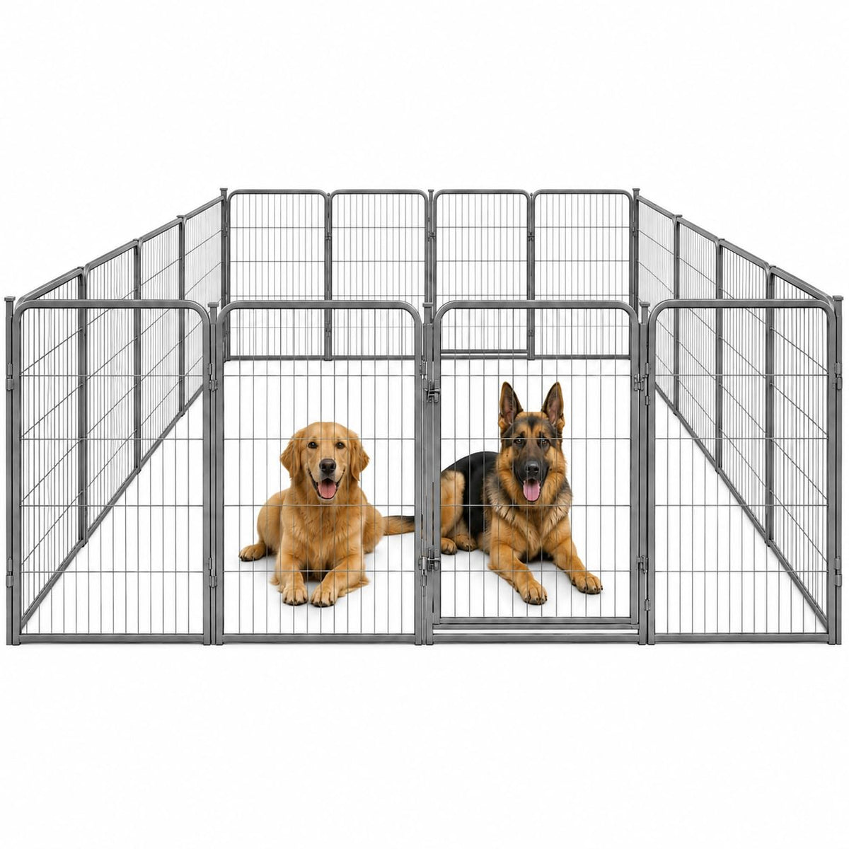 40 inch 16 Panels Portable Heavy Duty Metal Dog Playpen C656381
