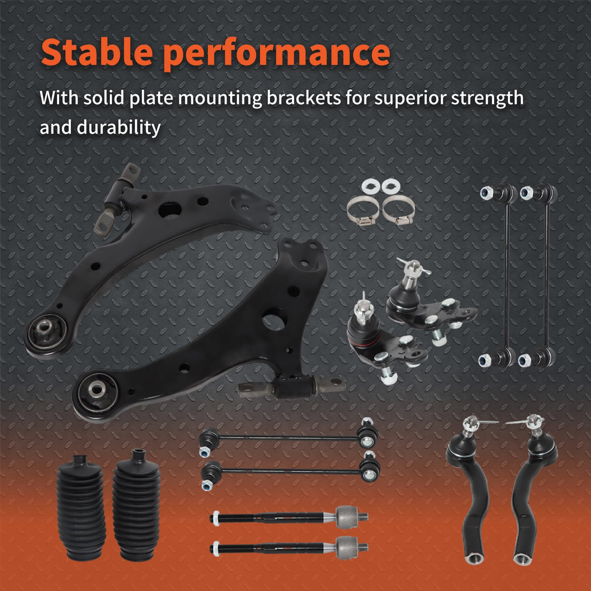 14PCS Front Lower Control Arm Suspension Y475