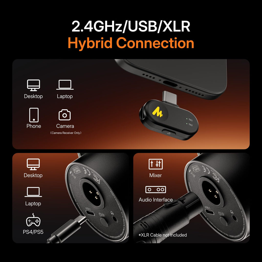 Hybrid Wireless Podcast Microphone O602847