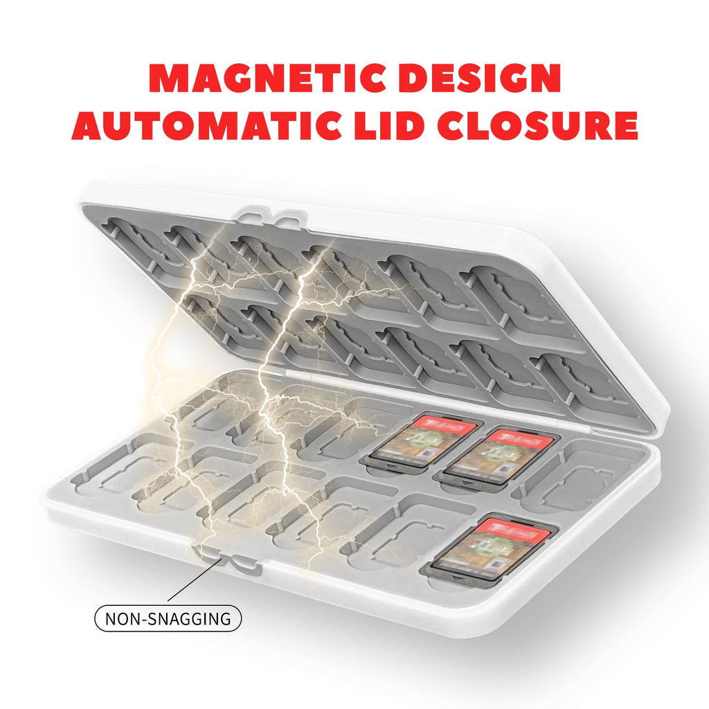 Switch Game Card Case Holds 24 Game Cards & 24 MicroSD N778795