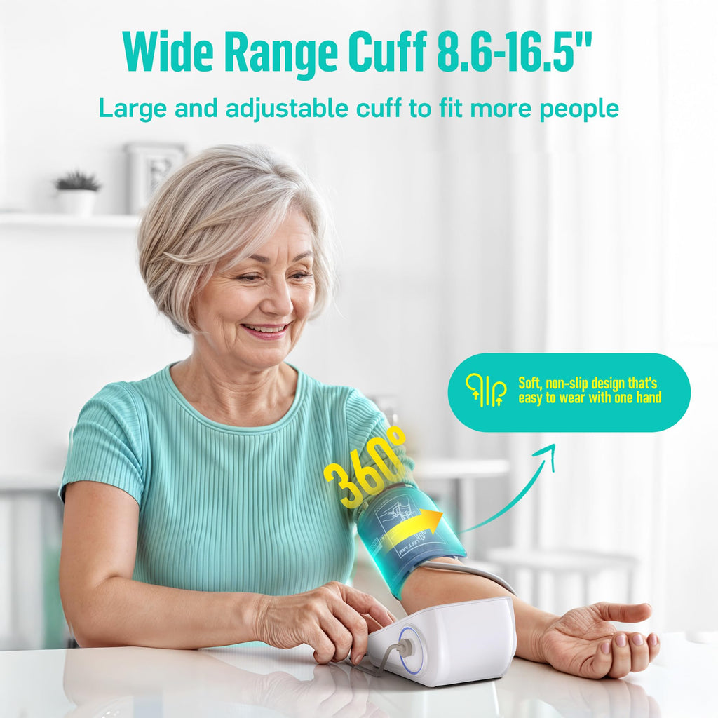Upper Arm Blood Pressure Monitor with Wide Range Cuff M130153