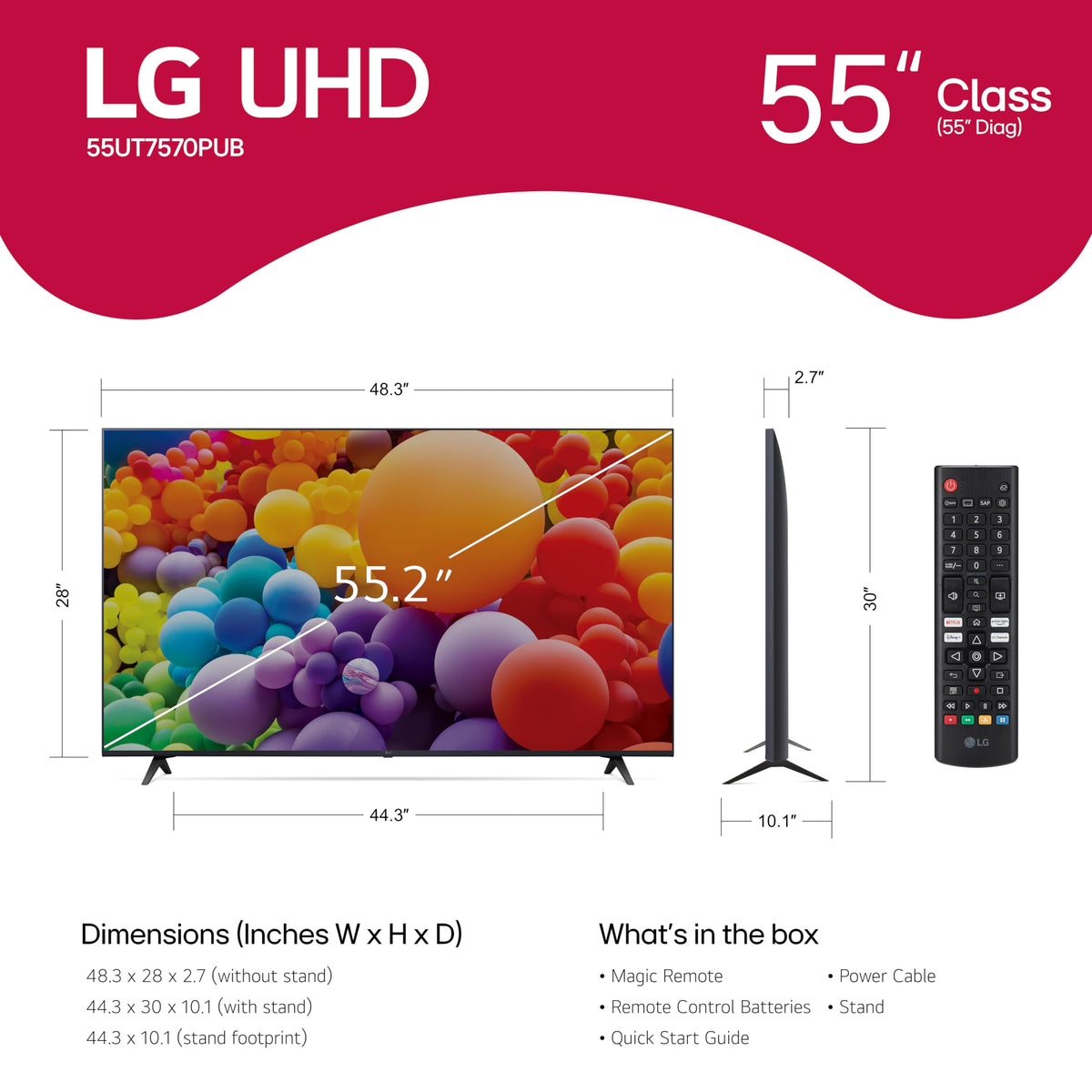 55-Inch 4K LED Smart TV V888