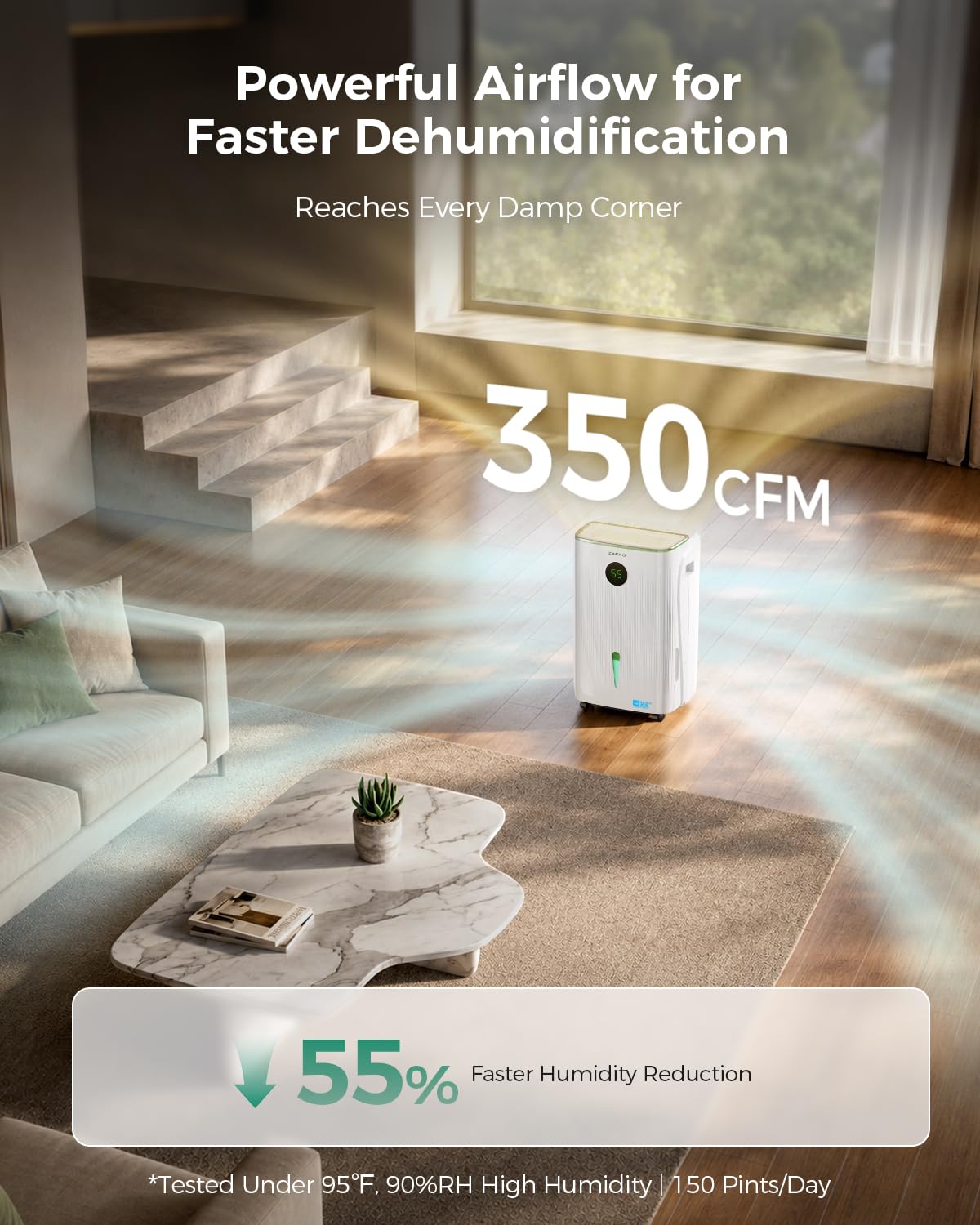 7500 Sq.Ft 150 Pints/Day Dehumidifier J45447