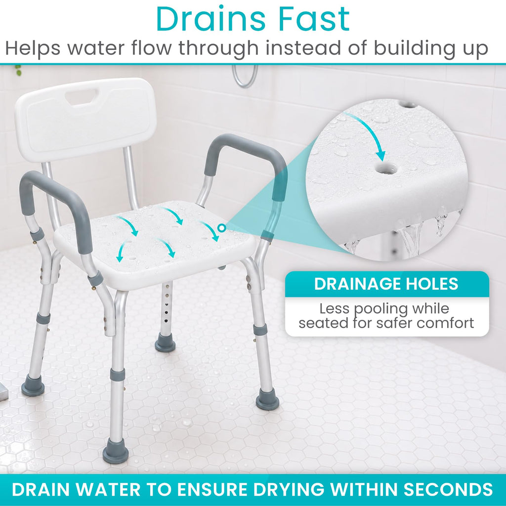 Shower Chair with Arms & Back B380