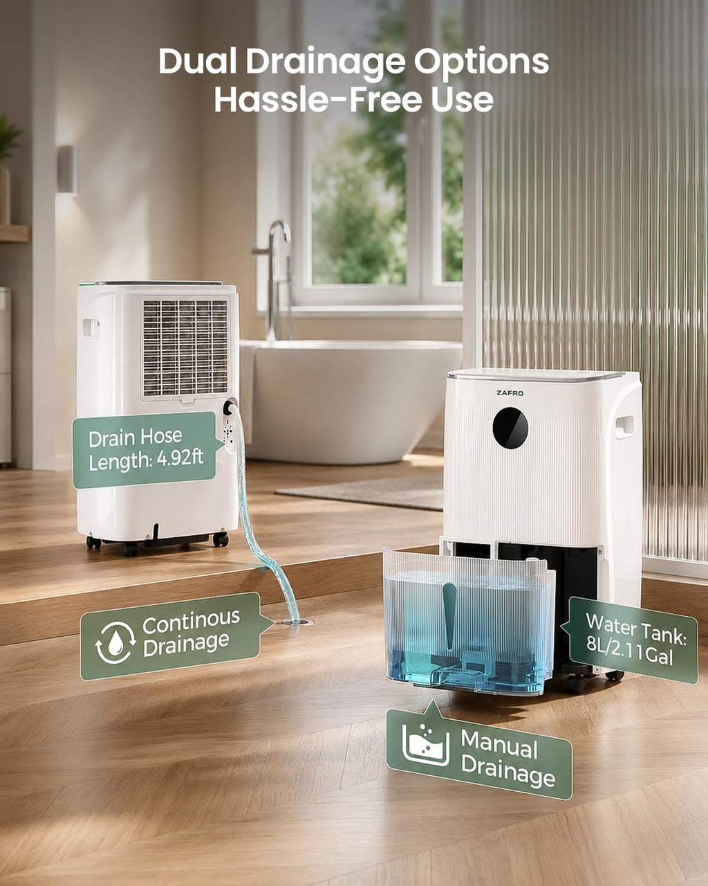 7500 Sq.Ft 150 Pints/Day Dehumidifier J45447