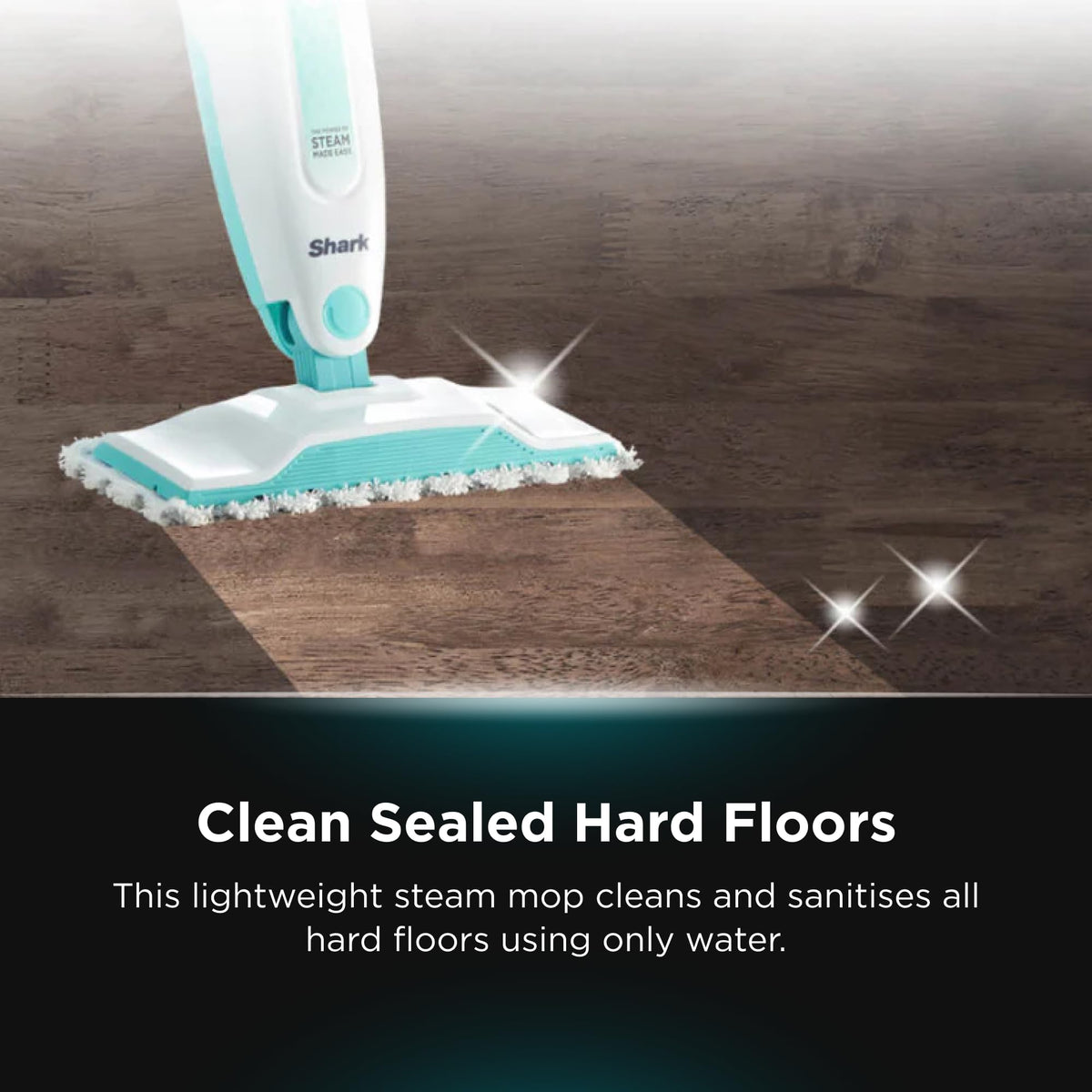 White Steam Mop Hard Floor Cleaner with XL Removable Water Tank J598265
