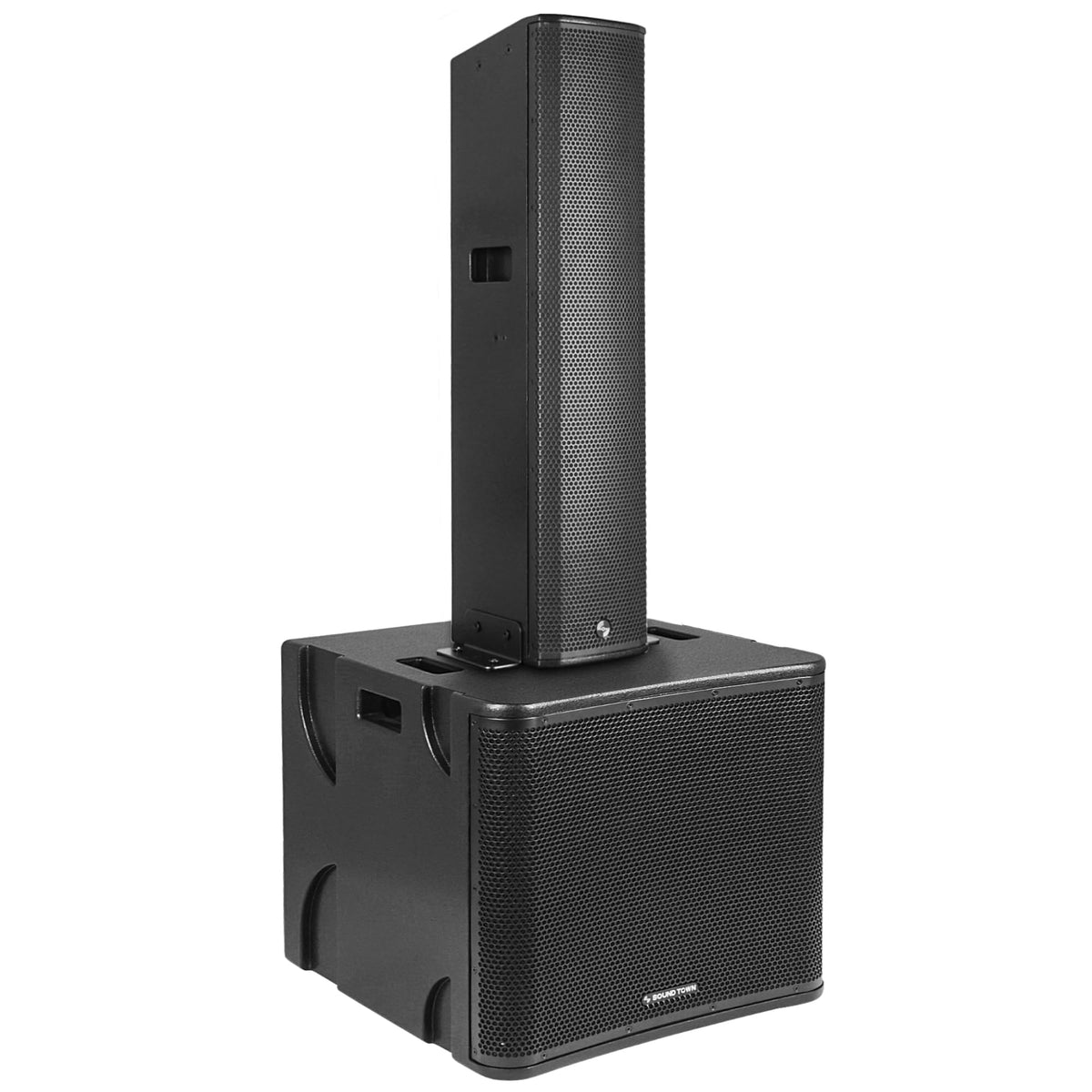 Powered Column Array Speaker System with 18" Subwoofer and Column Loudspeaker S394385