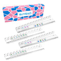 Clear Acrylic Mahjong Racks with Pushers, 4-Pack S969738