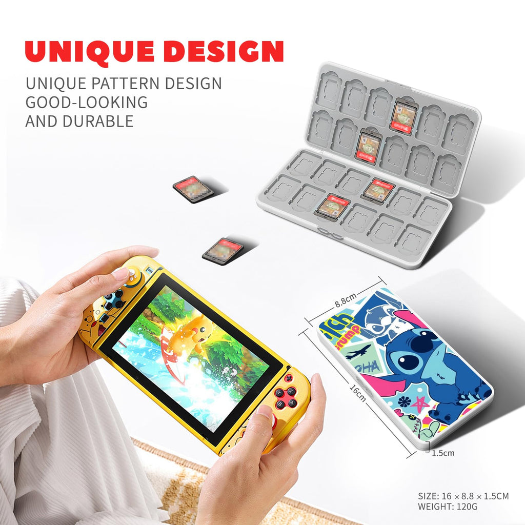 Switch Game Card Case Holds 24 Game Cards & 24 MicroSD N778795
