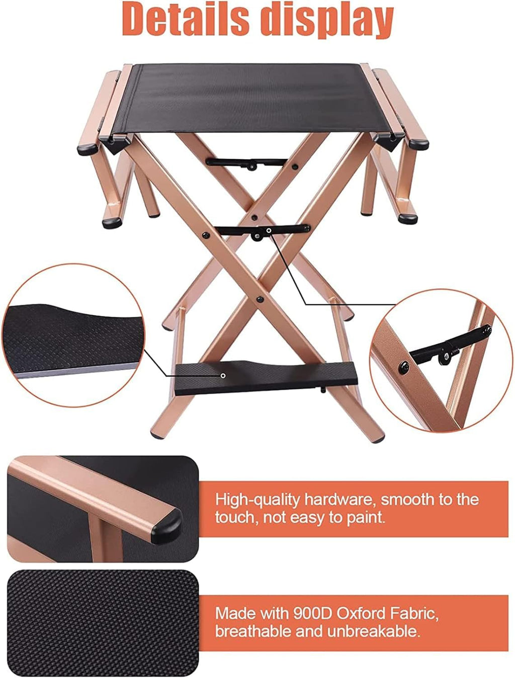 Folding Director Chair with Footrest F206261