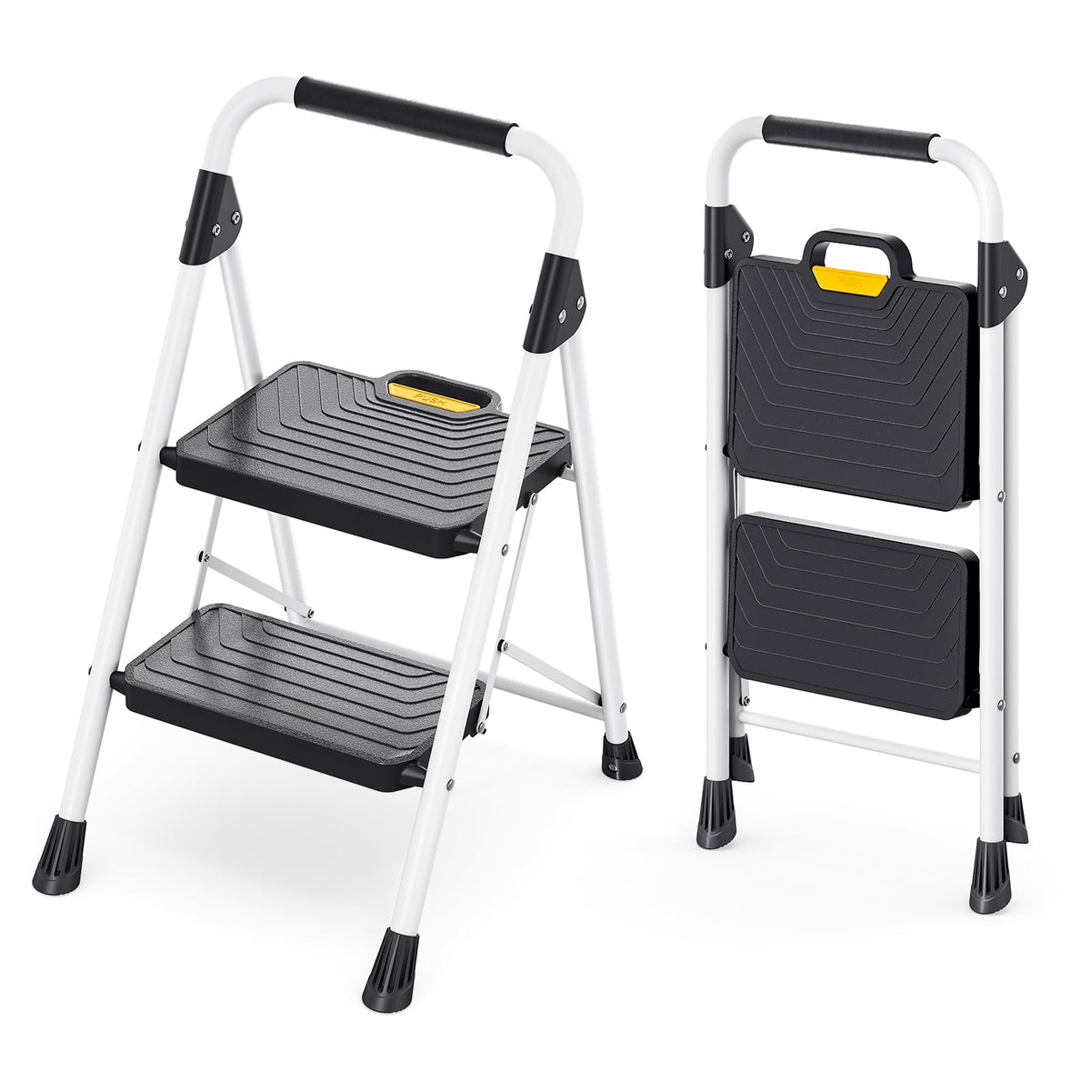 2 Step Folding Step Stool White G7512