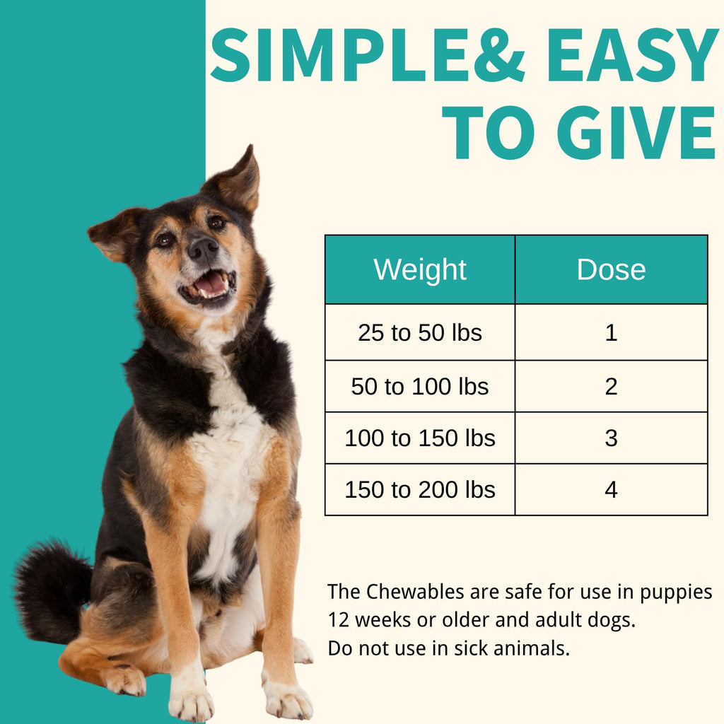 Pyrantel Pamoate and Praziquantel De-wormer Tablet for Medium & Large Dogs F222241
