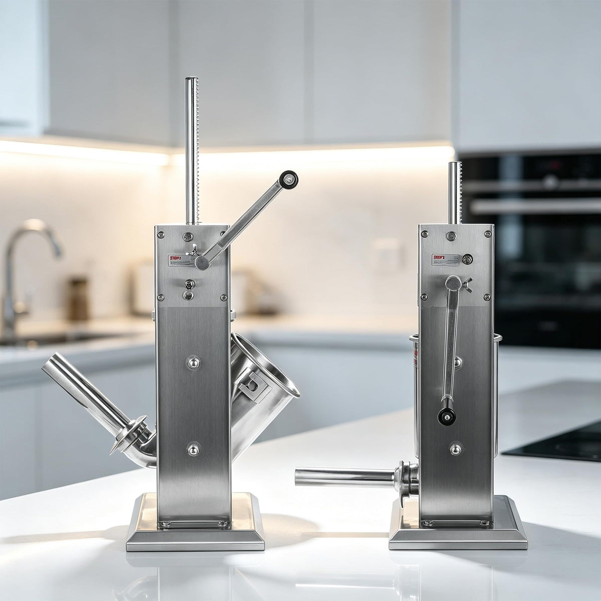 Stainless Steel Vertical Sausage Stuffer 15Lb Y79325