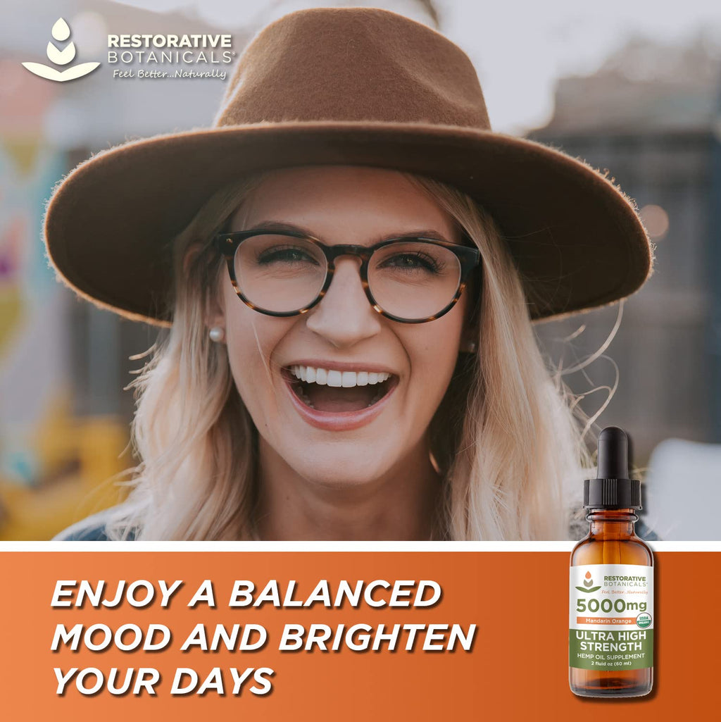 Hemp Oil Drops 5000 mg Mandarin Orange T94593