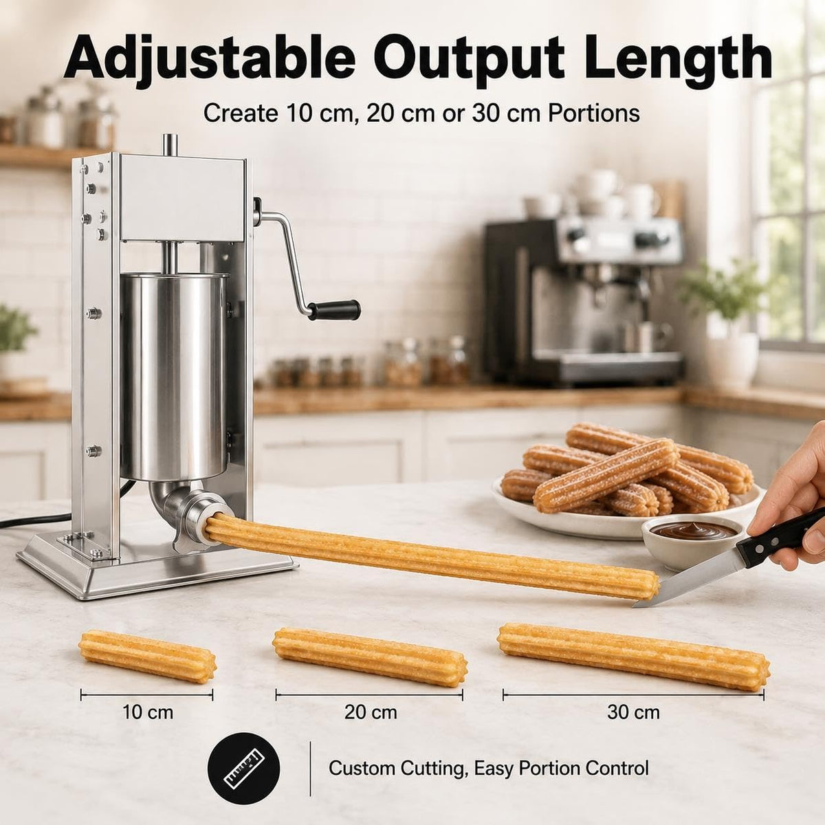 Stainless Steel Sausage Stuffer & Churro Press R305