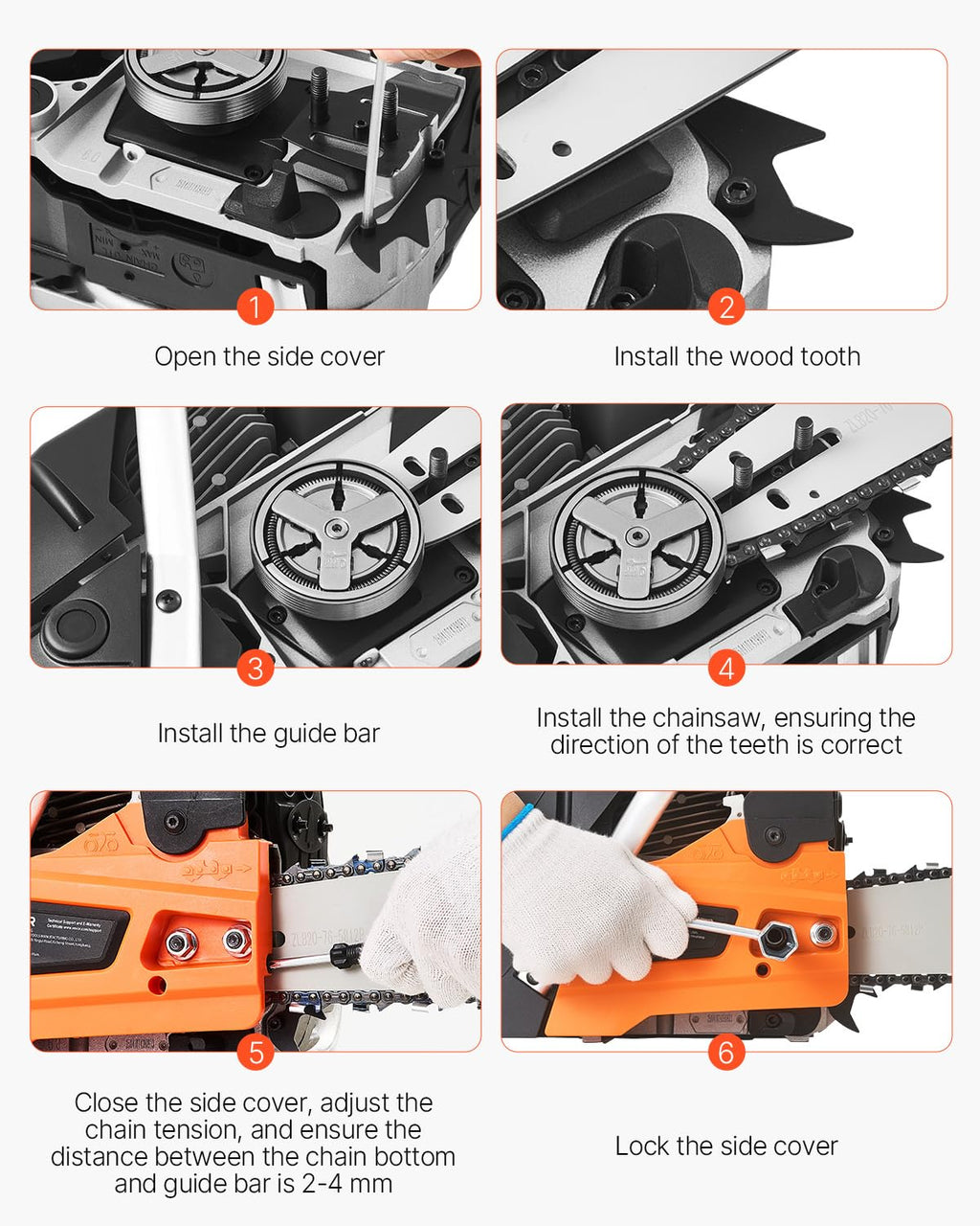 20 Inch 62CC Gas Powered Chainsaw K933404