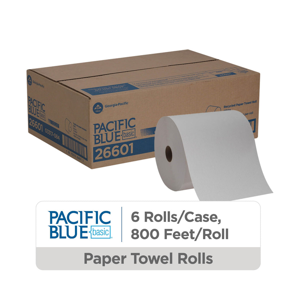 White Recycled Paper Towel Rolls Y410