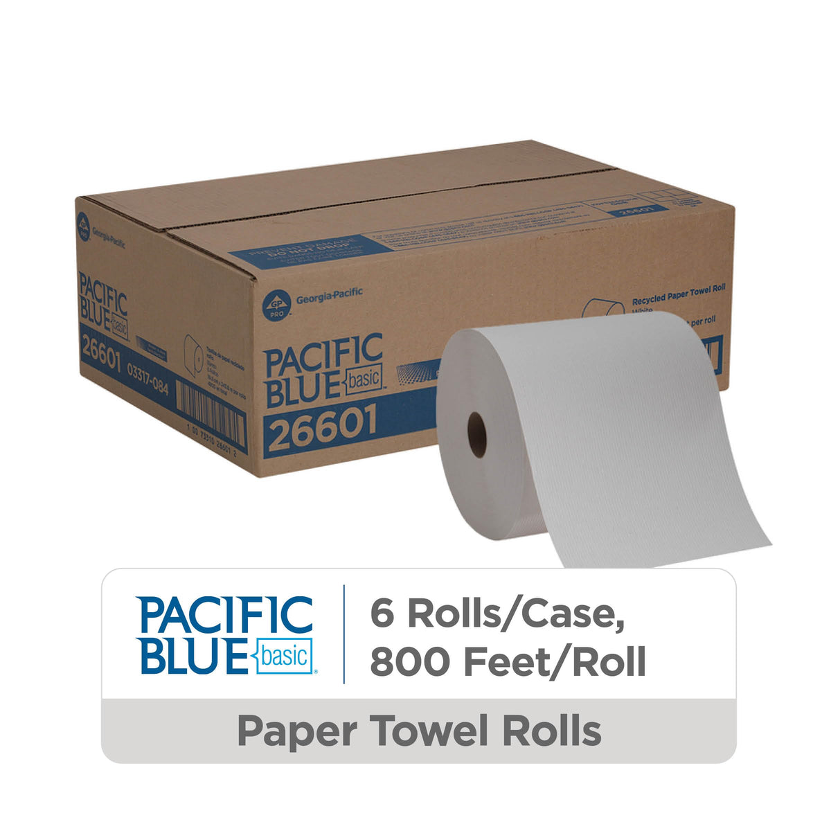 White Recycled Paper Towel Rolls Y410