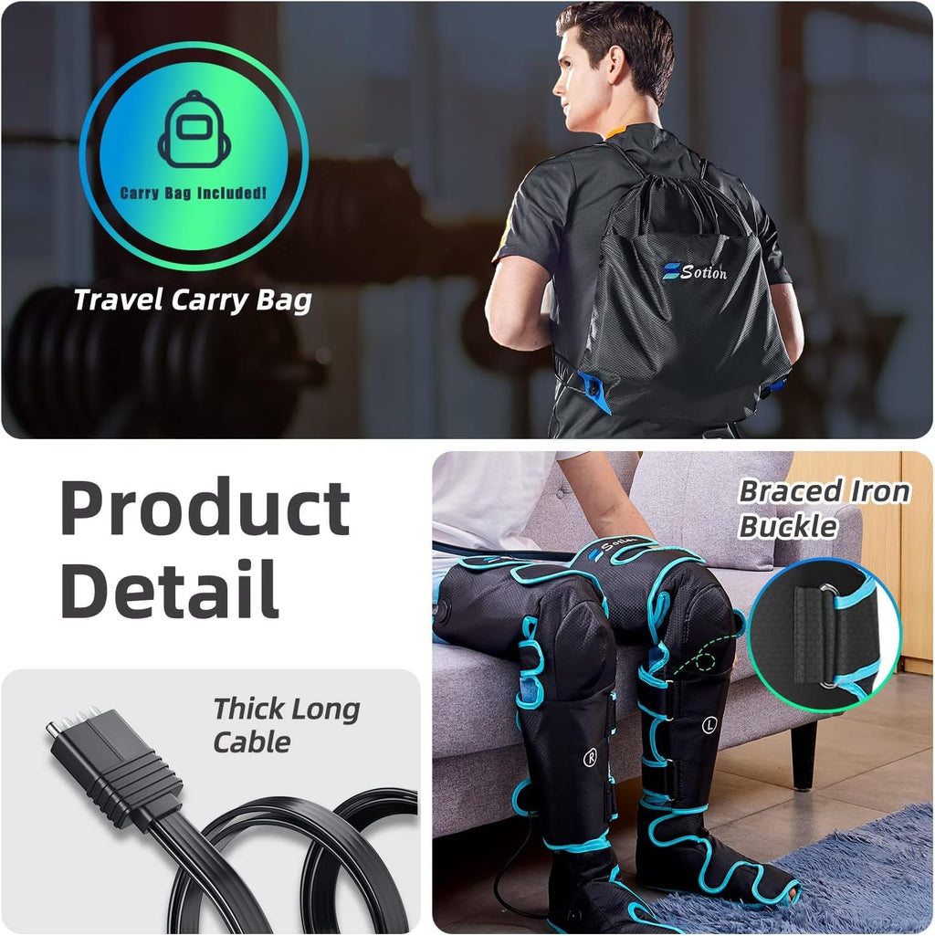Air Compression Heat Leg Massager Y5944