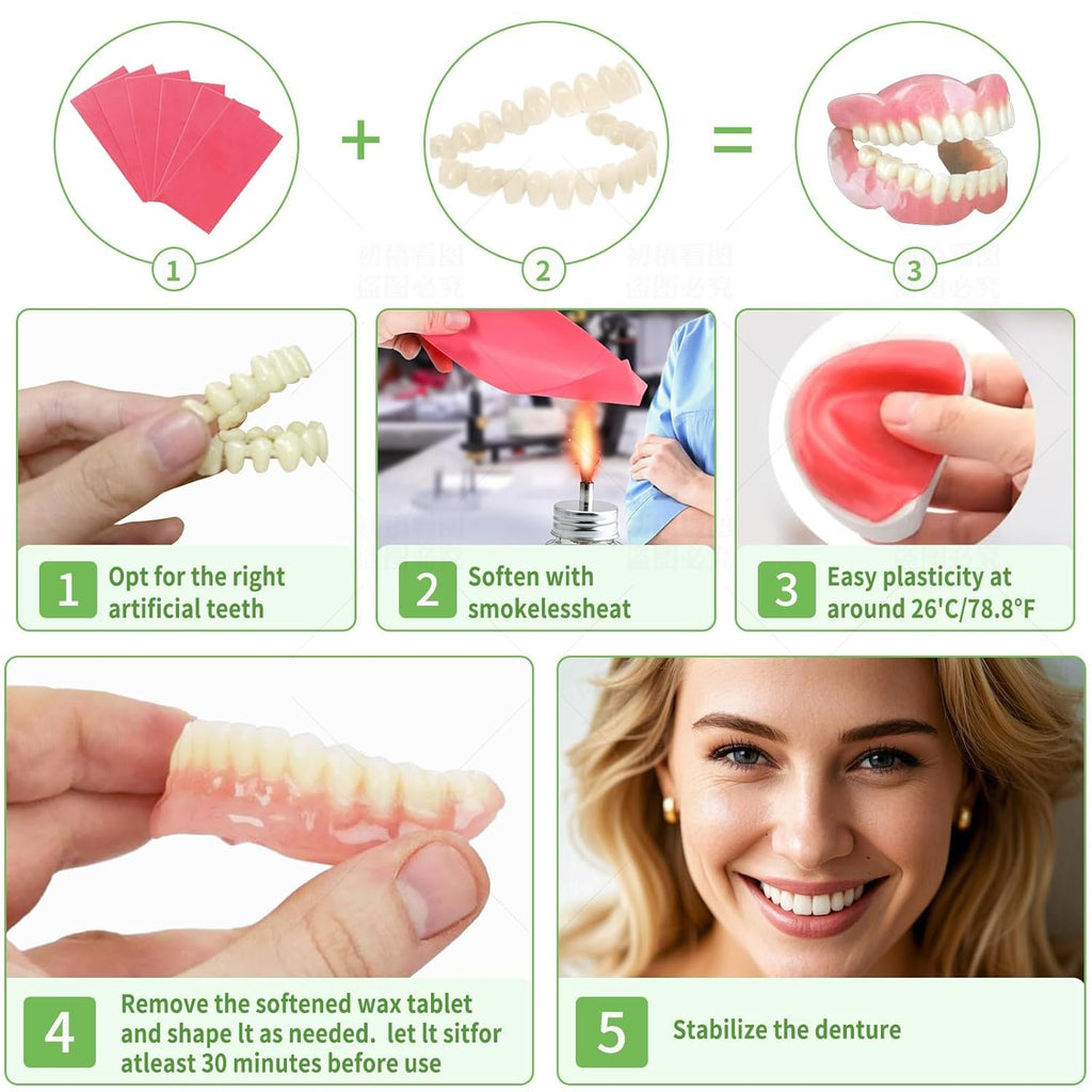 DIY Denture Making Kit with Tool Kit and Temporary Teeth C83762