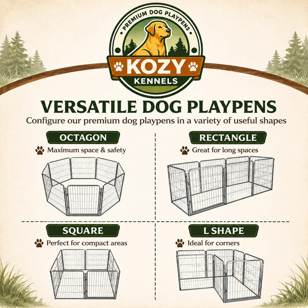 40 inch 16 Panels Portable Heavy Duty Metal Dog Playpen C656381