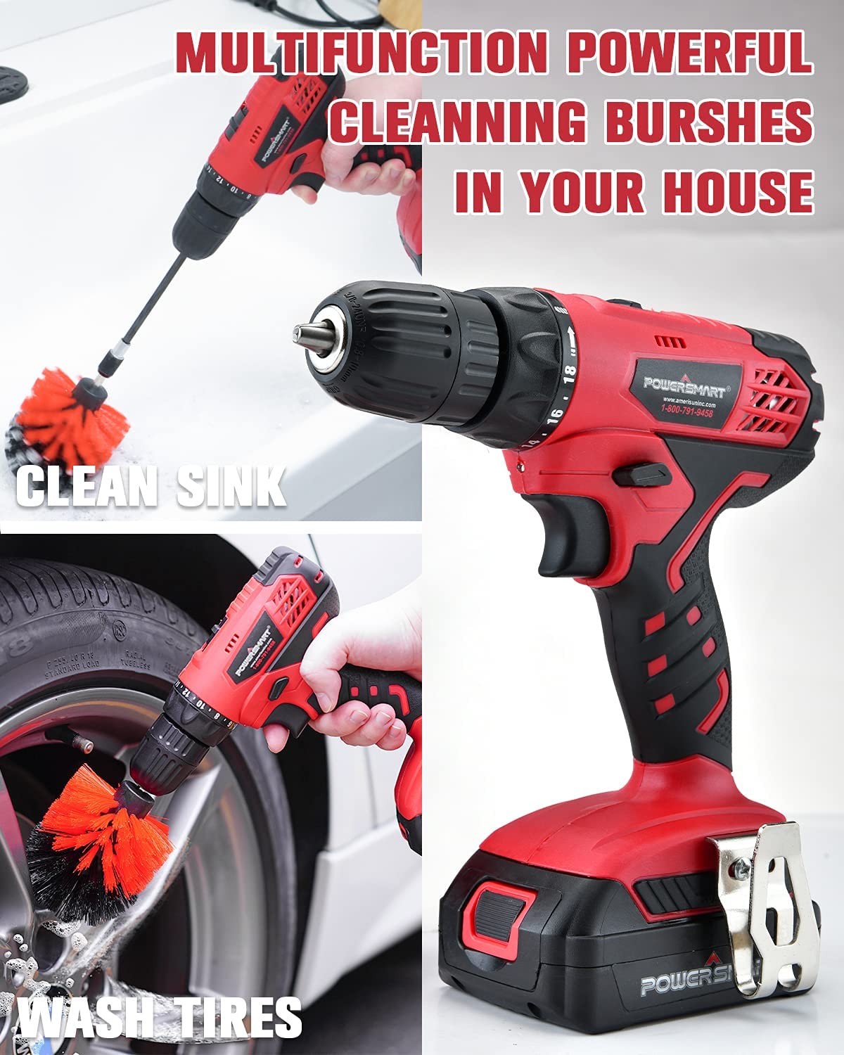 20V Cordless Drill Driver Set with Battery and Charger E3141