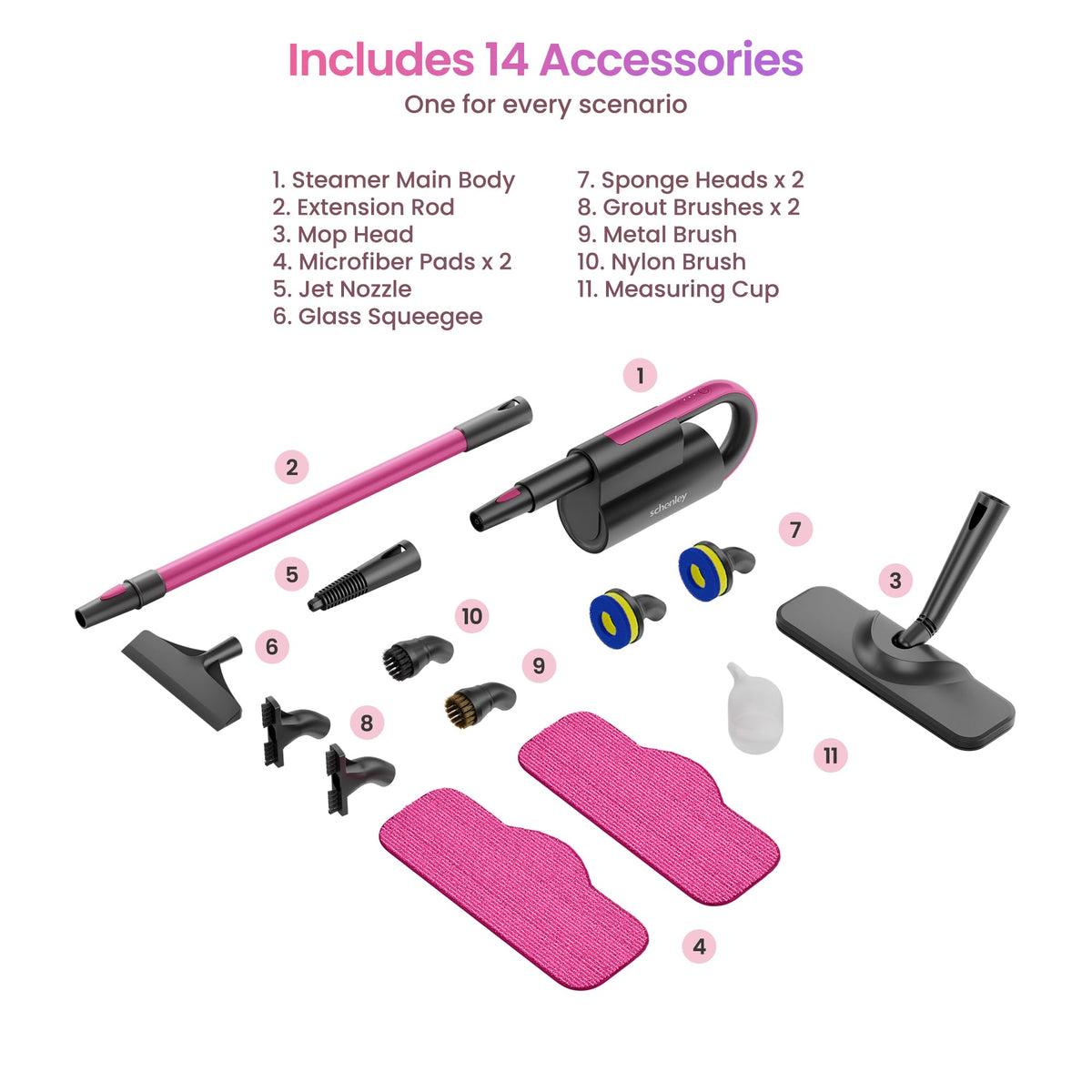 Steam Mop Cleaner, Detachable Handheld Steamer U772075