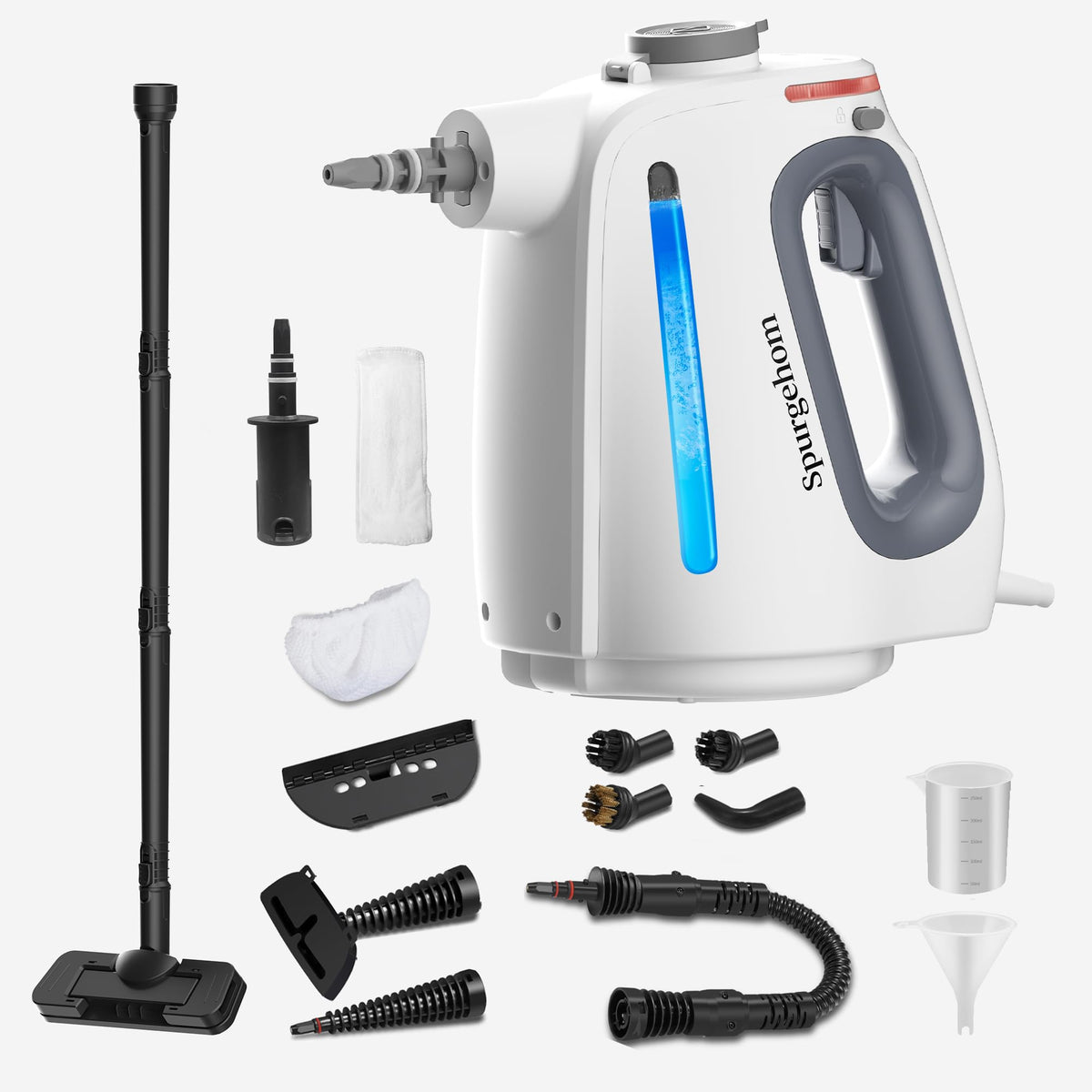 1350W Handheld Steam Cleaner with 15-Pc Accessories & 550ML Tank L582