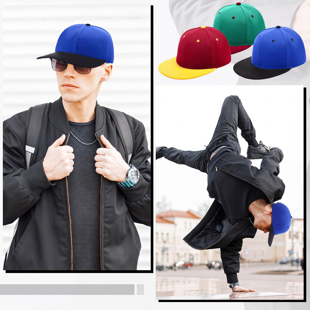 30 Pcs Flat Bill Snapback Hats Bulk Adjustable M511463