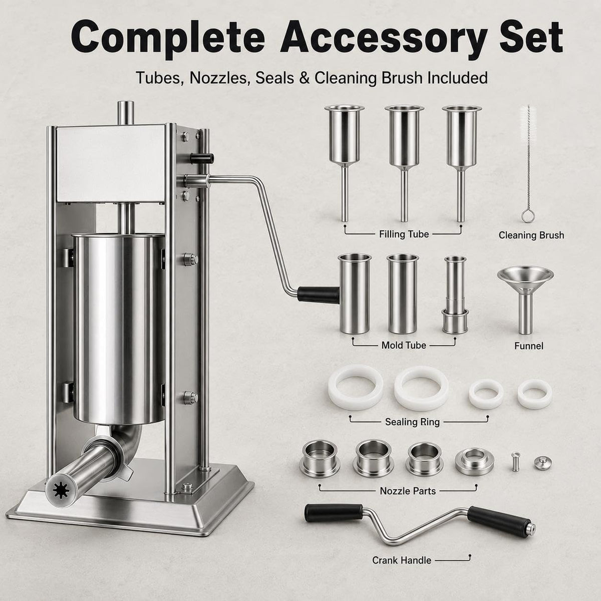 Stainless Steel Sausage Stuffer & Churro Press R305