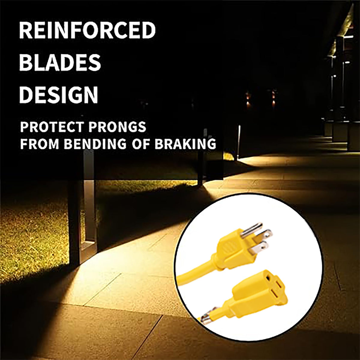 12 Gauge 12FT Yellow 3 Prong Extension Cord A115914