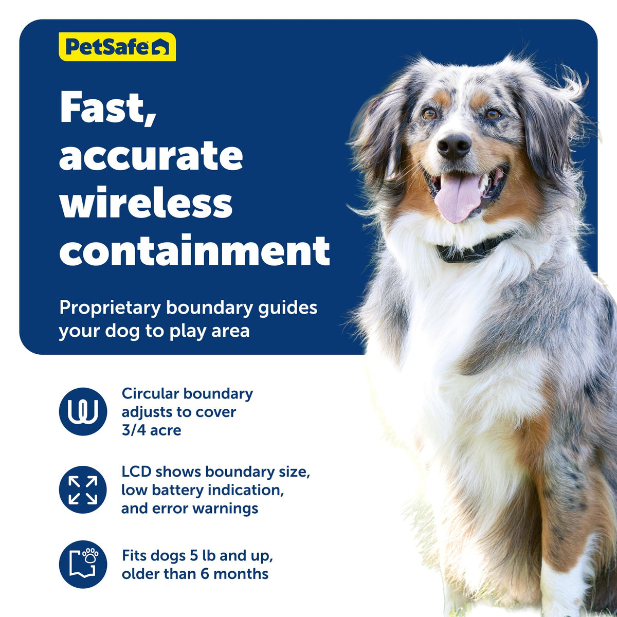 Compact Wireless Fence, 2-Dog, Up to 3/4 Acre G6647