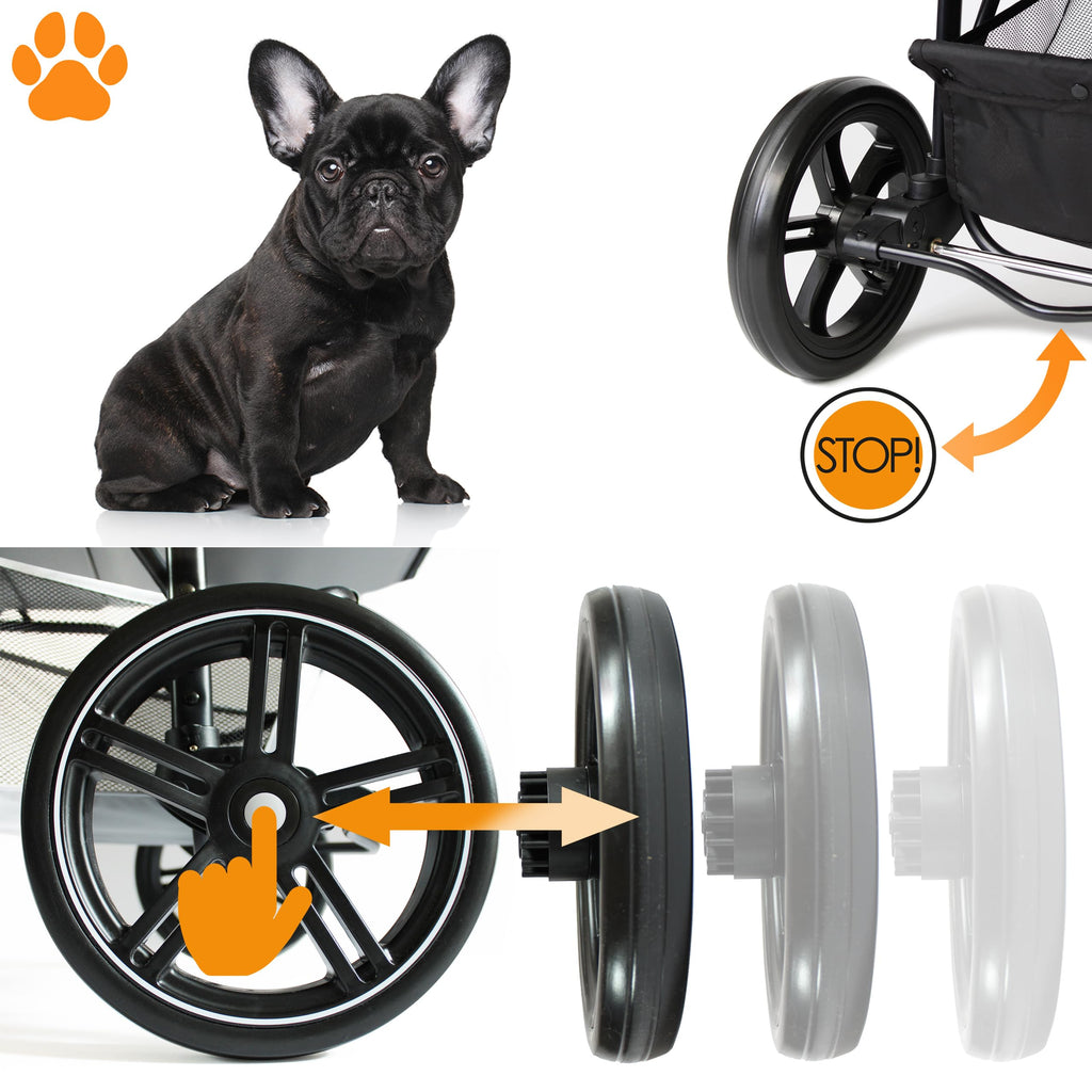 Dog & Pet Buggy, Holds up to 32 kg, Easy Fold E512067