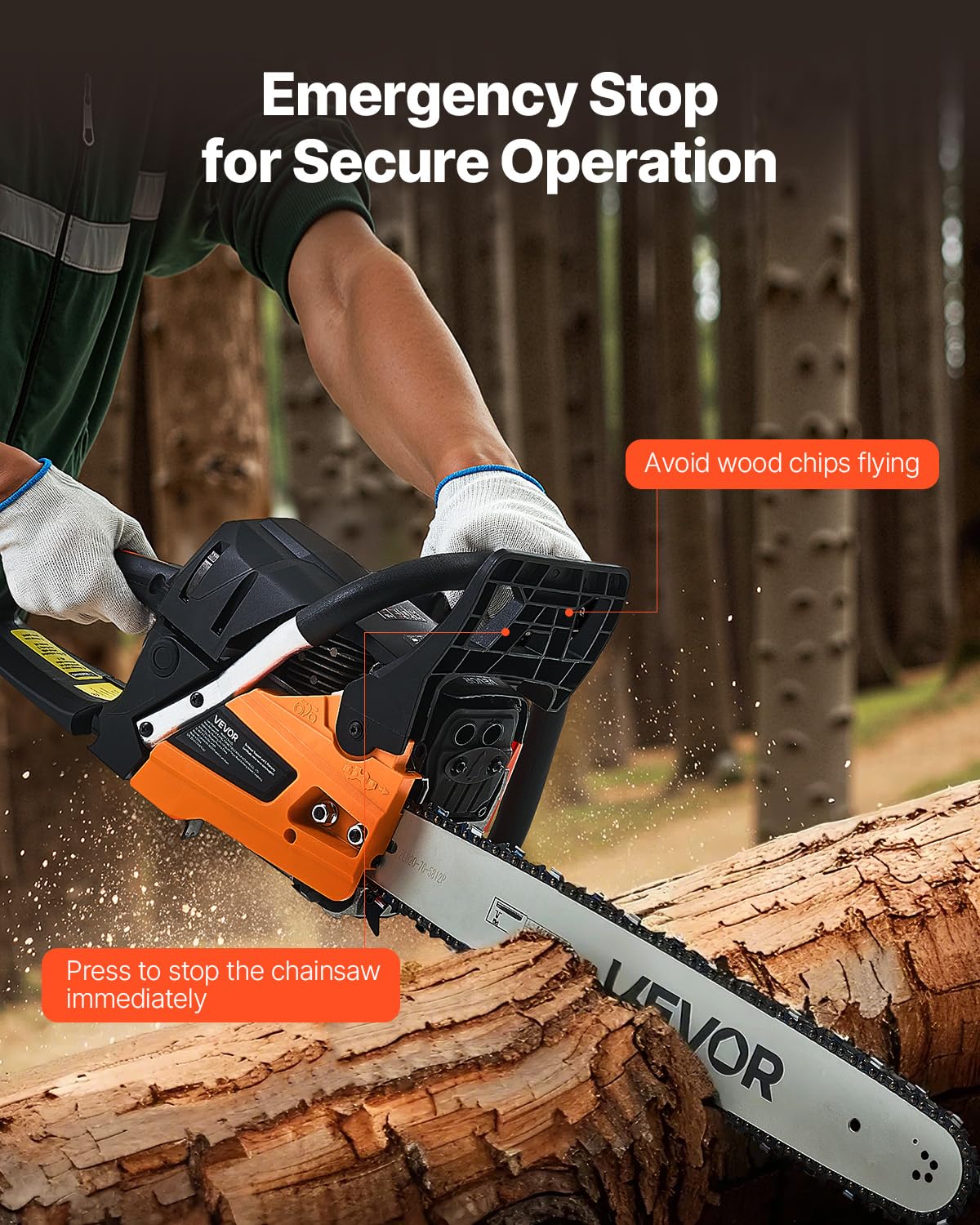 20 Inch 62CC Gas Powered Chainsaw K933404