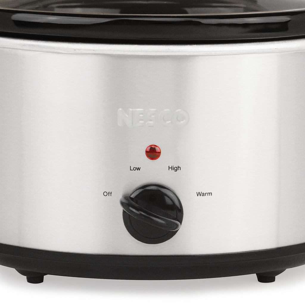 Slow Cooker 4 Quart Silver E362