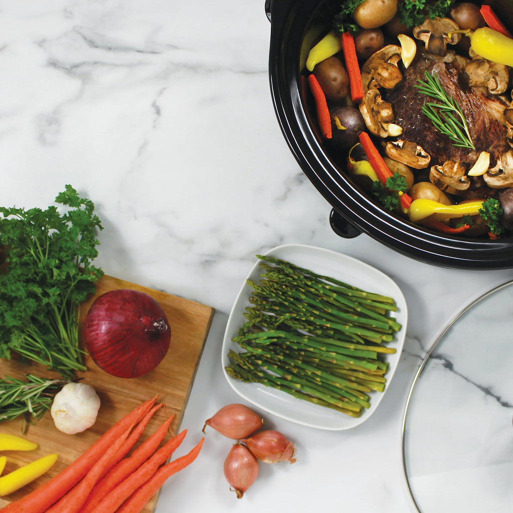 Slow Cooker 4 Quart Silver E362