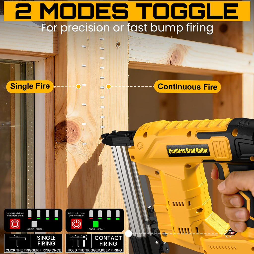 2-in-1 Cordless Brad Nailer & Staple Gun Y681896