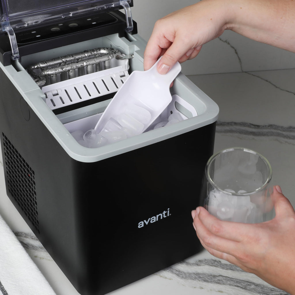 Black Countertop Ice Maker with Scoop S315