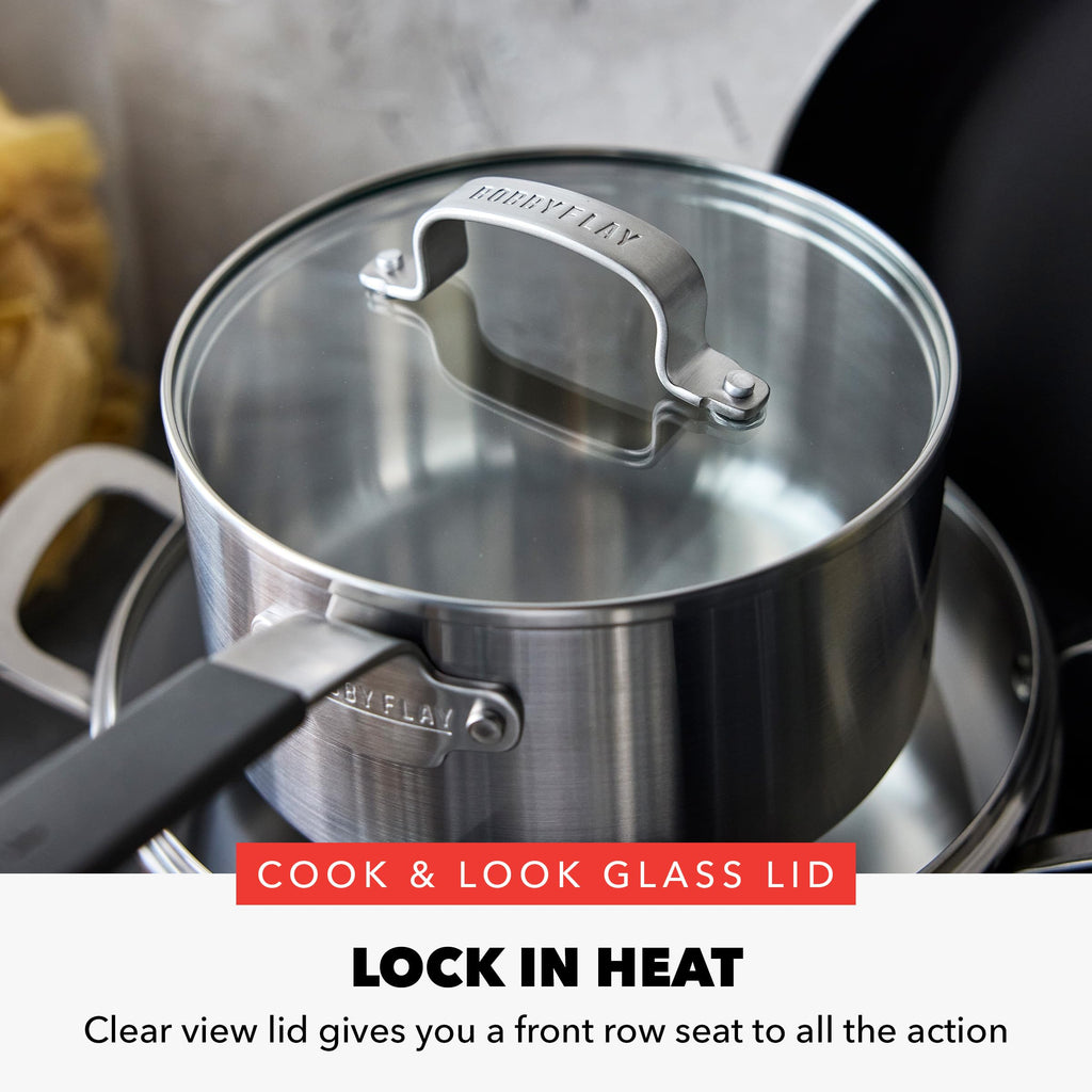 Stainless Steel 12 Piece Nonstick Cookware Set V2174