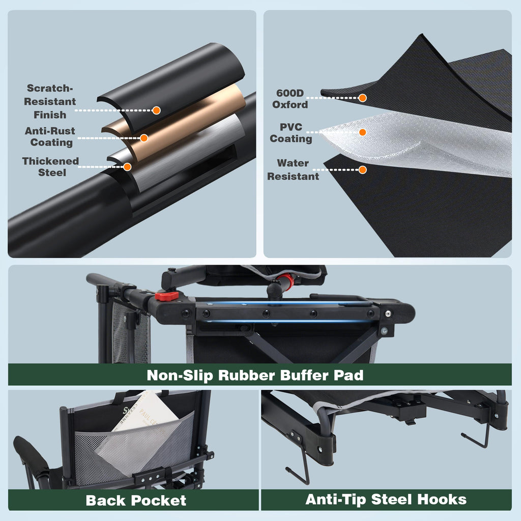 Folding Stadium Seats with Back Support and Cushion L63581
