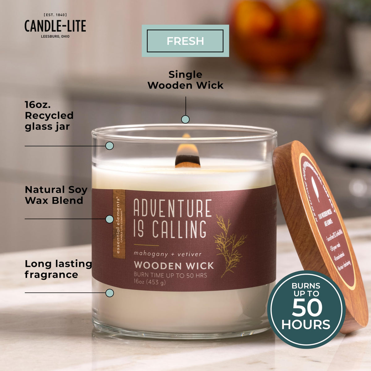 16 oz Scented Jar Candle K909